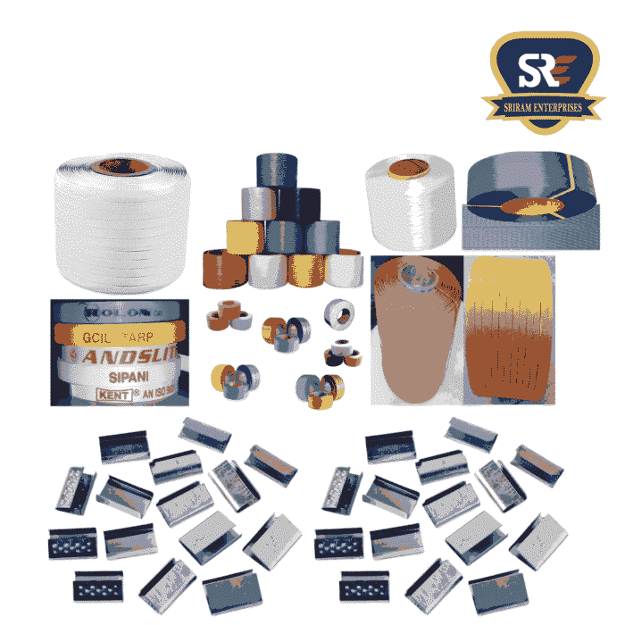 Box strapping clips are used in packaging, bundled with a strapping tool. Call for order-—Sriram Enterprises, Tirunelveli