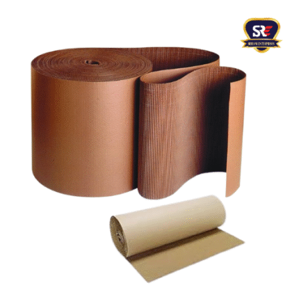 Brown corrugated packaging roll for cushioning and shipping by Sriram Enterprises. Trusted by Industrial and export packaging