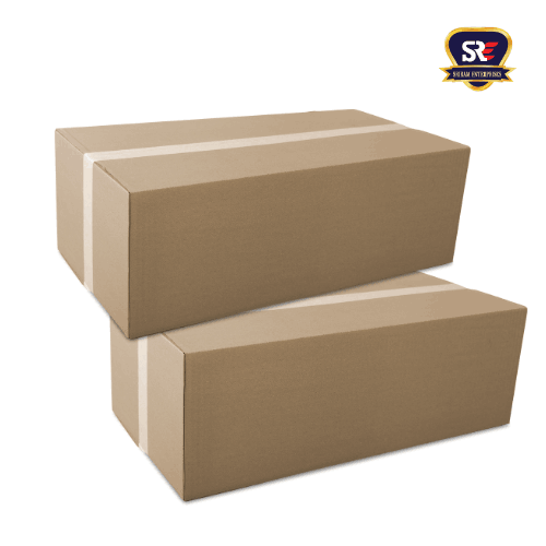 Brown corrugated box from Sriram Enterprises, Tirunelveli, designed for safe storage & easy handling of long & delicate items.